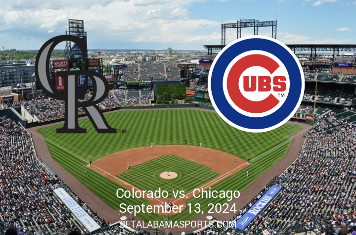 Matchup Analysis: Chicago Cubs Visiting Colorado Rockies on September 13, 2024